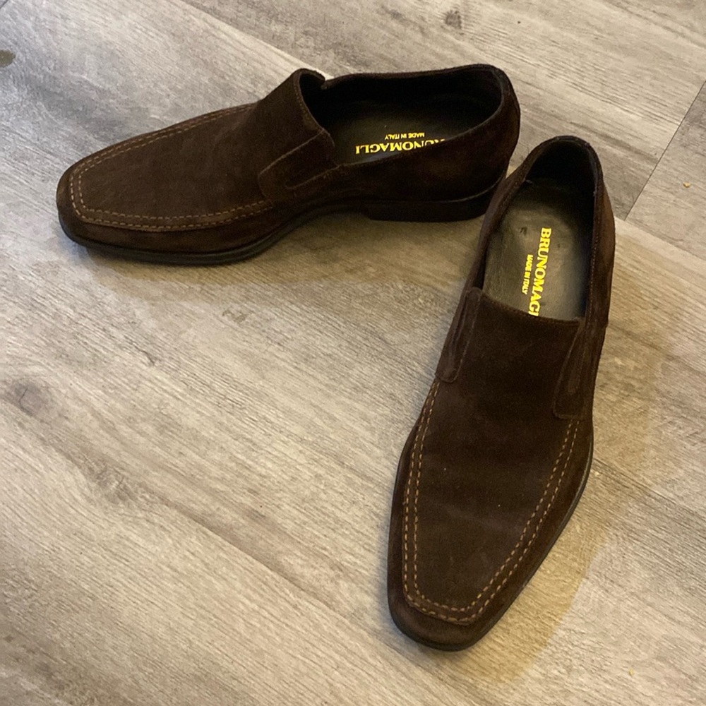 Bruno Magli Raging Suede Slip On Shoes, 7.5 Men’s